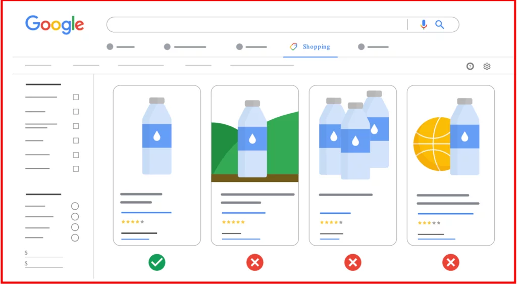 Google Shopping Ads Image Requirements - Display the entire product accurately