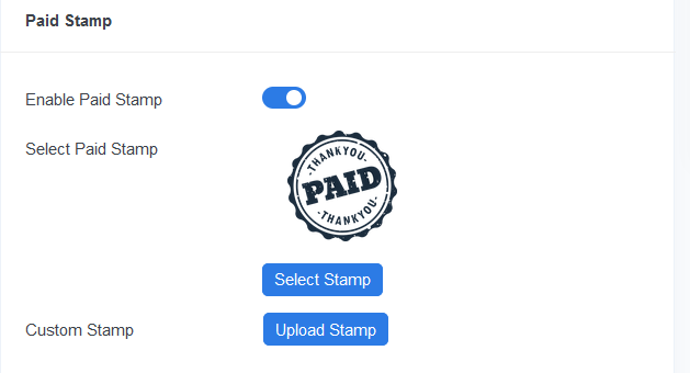 You can add paid stamp sign in your invoices.