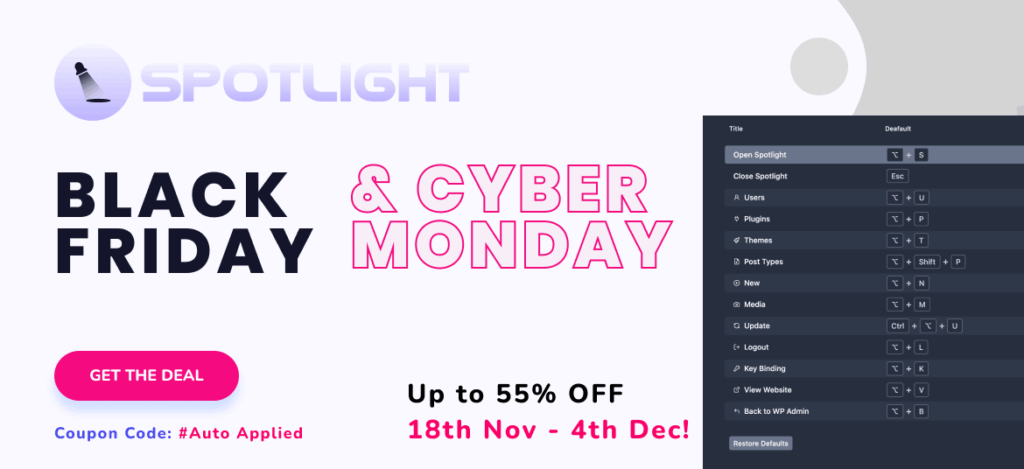 WP Spotlight Black Friday Deal 2025 
