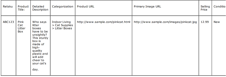 delimited feed example