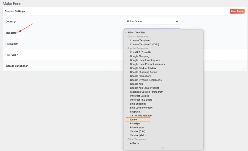 How to Create a WooCommerce Product Feed for Idealo How to Create a WooCommerce Product Feed for Idealo - Select the Idealo Template