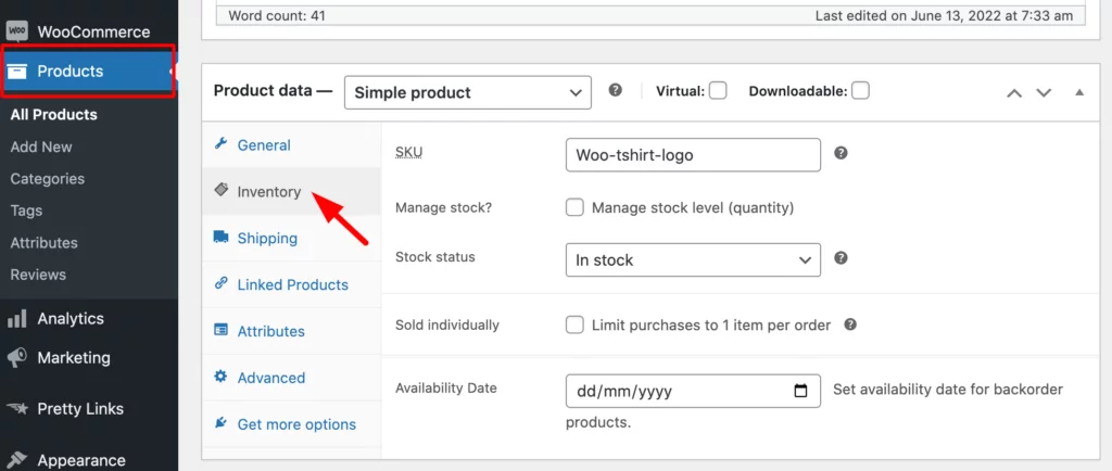 How to Change the Product Availability Status from WP Dashboard 