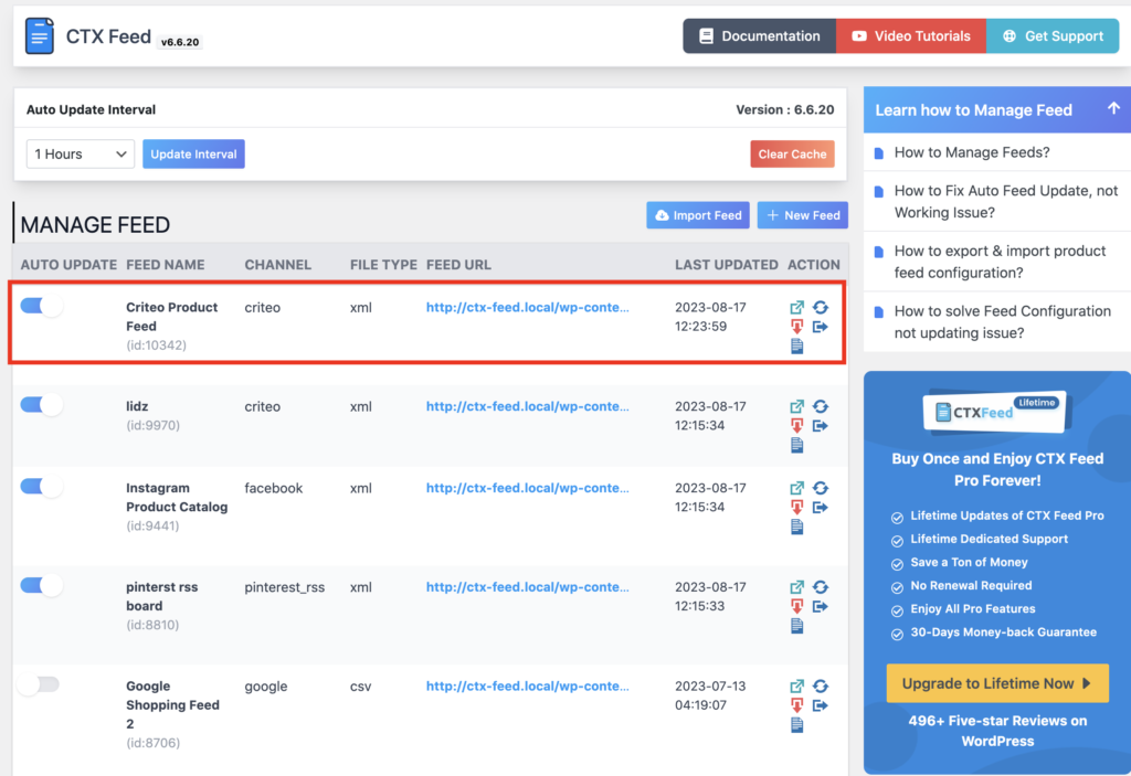 Manage your criteo product feed