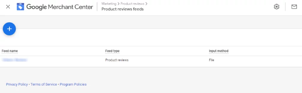 Add review feed