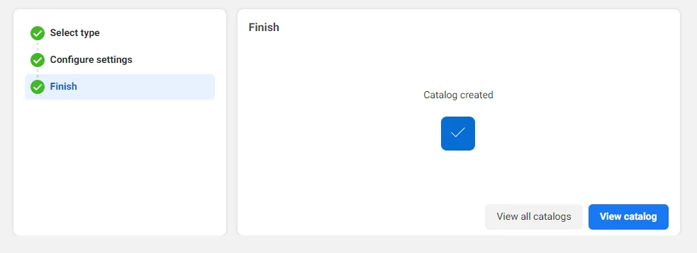 create catalog