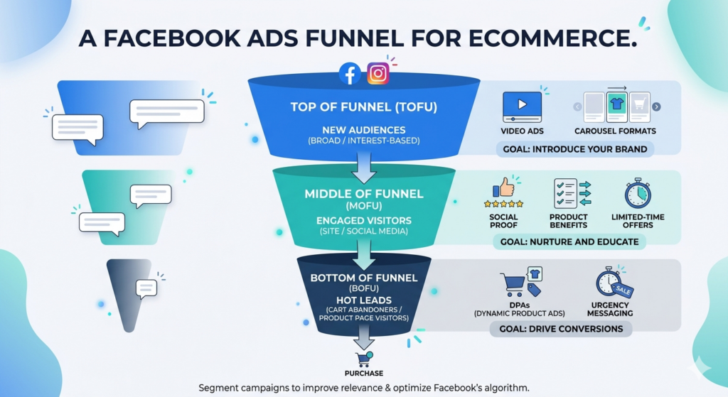 Facebook Ads for Ecommerce Success: Strategies, Tips, and Best Practices Build a Facebook Ads Funnel for Ecommerce