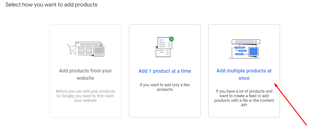 How to sell on Google Shopping - add products