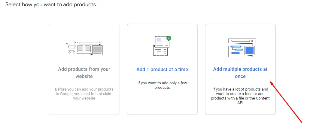 How to sell on Google Shopping - add products