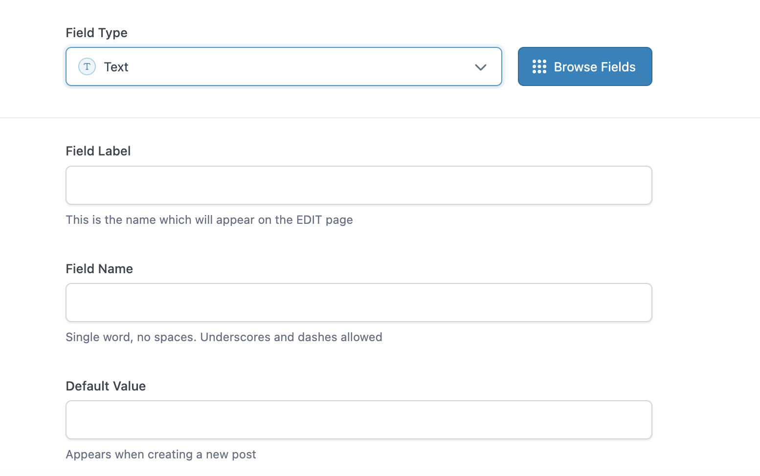 Adding the Custom Fields 