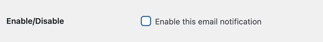 enable and disable 