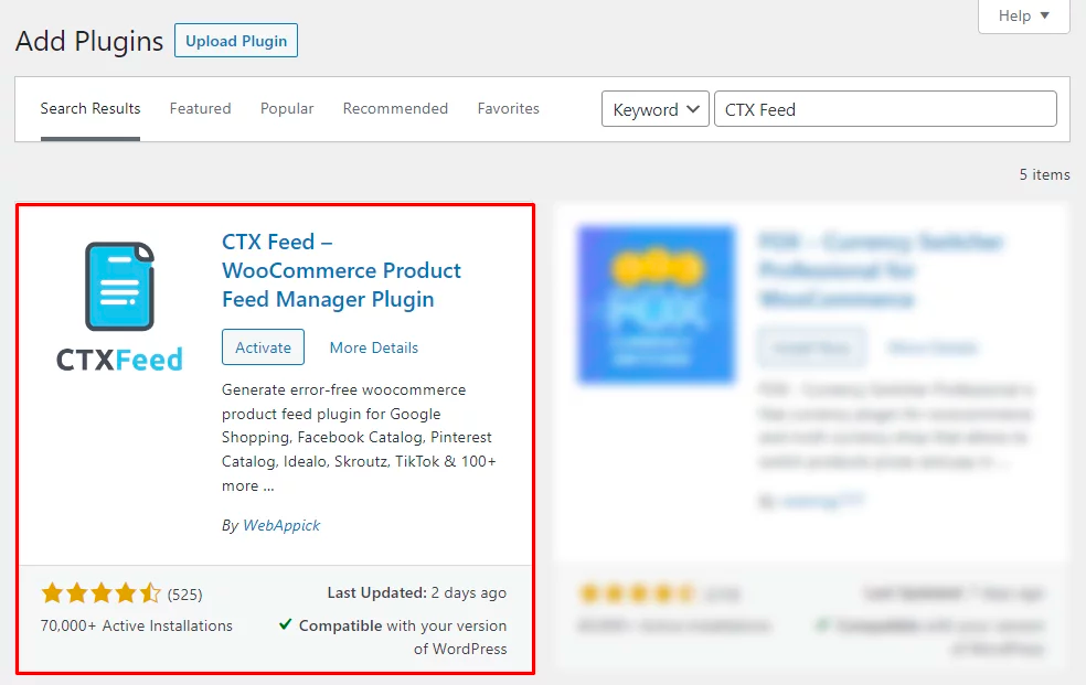 GMC Product Feed Plugin CTX Feed