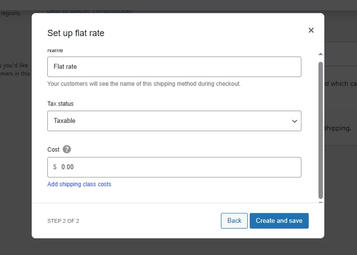 Flat rate method