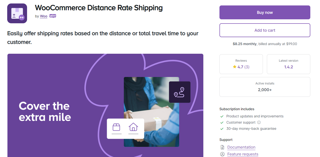 WooCommerce distance rate shipping
plugin