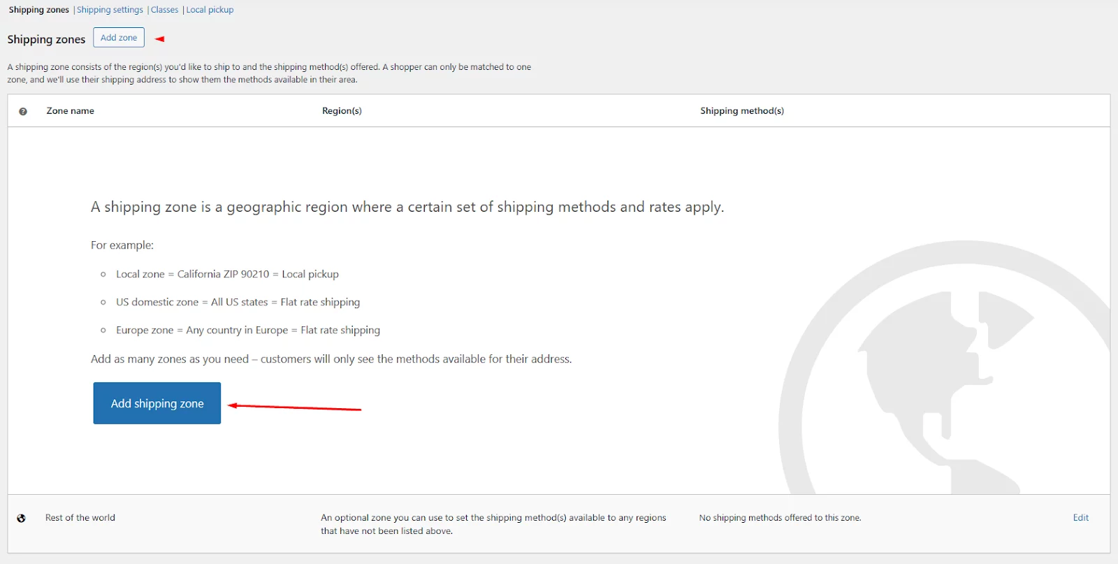 Add shipping zones - How To Add Shipping Charges In WooCommerce