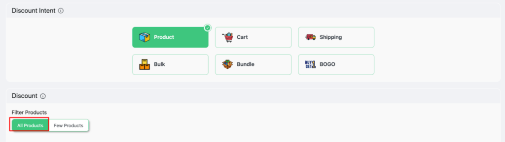 How to Setup WooCommerce First Order Discount (Easy Guide) Set the Product Filter to “All Products”