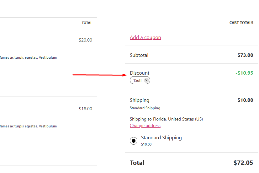 WooCommerce percentage discount using coupons