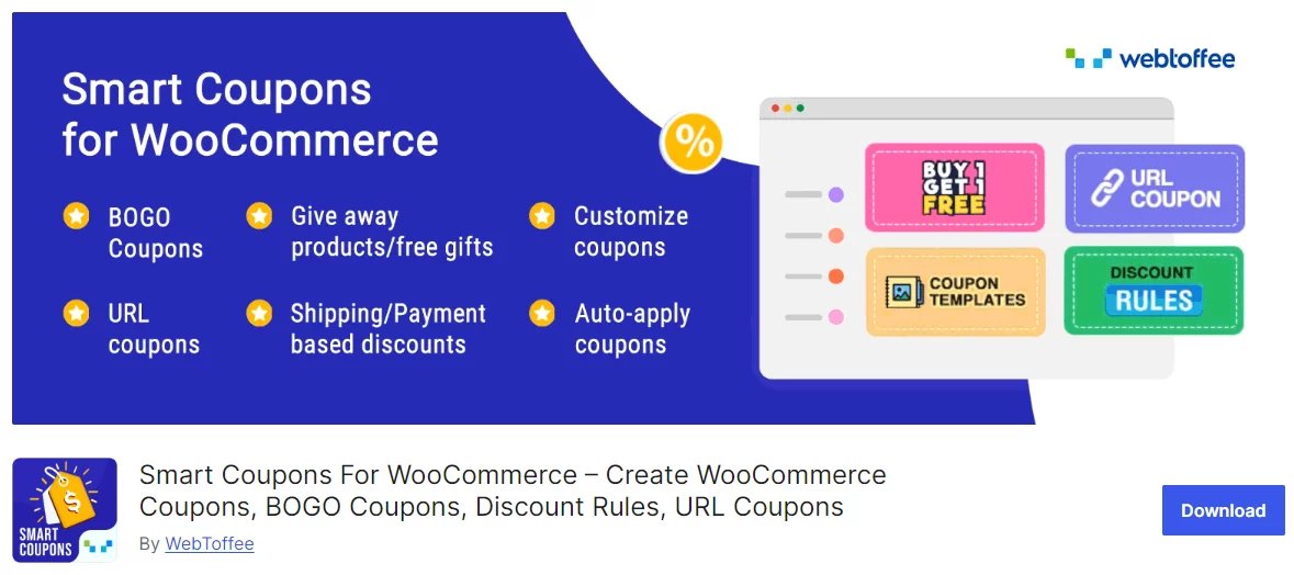 Smart coupons WooCommerce discount plugin