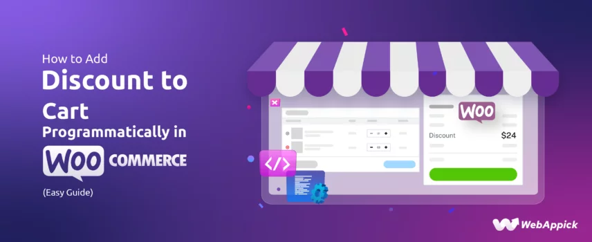 Add Discount to Cart Programmatically in WooCommerce