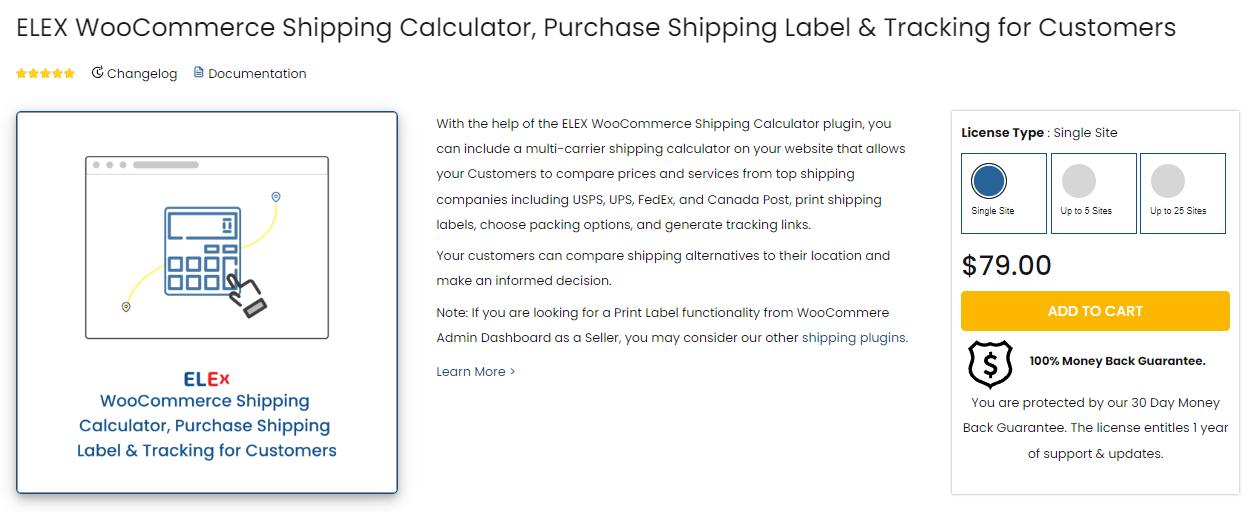 WooCommerce calculate shipping  plugin