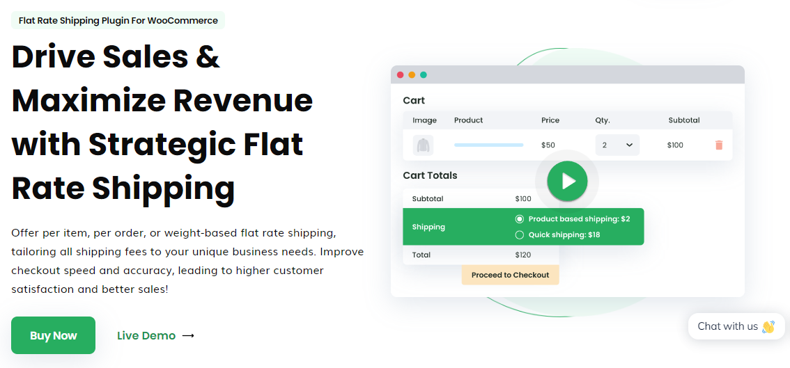 flat rate WooCommerce calculate shipping  plugin