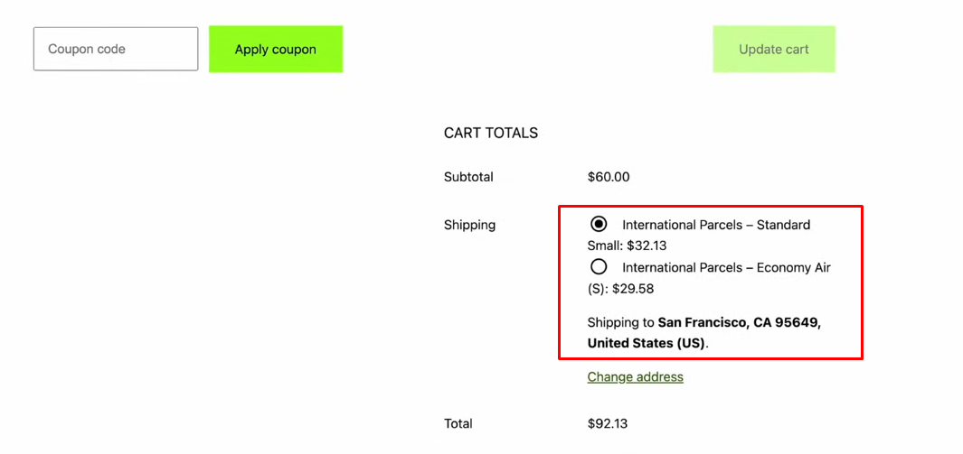 WooCommerce conditional shipping