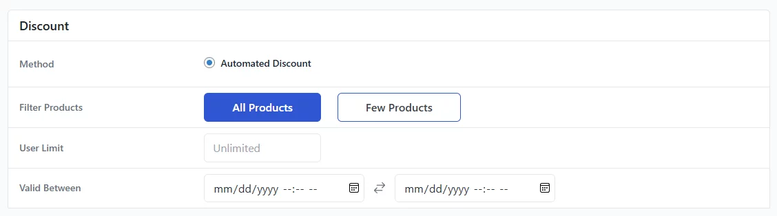 discount tab