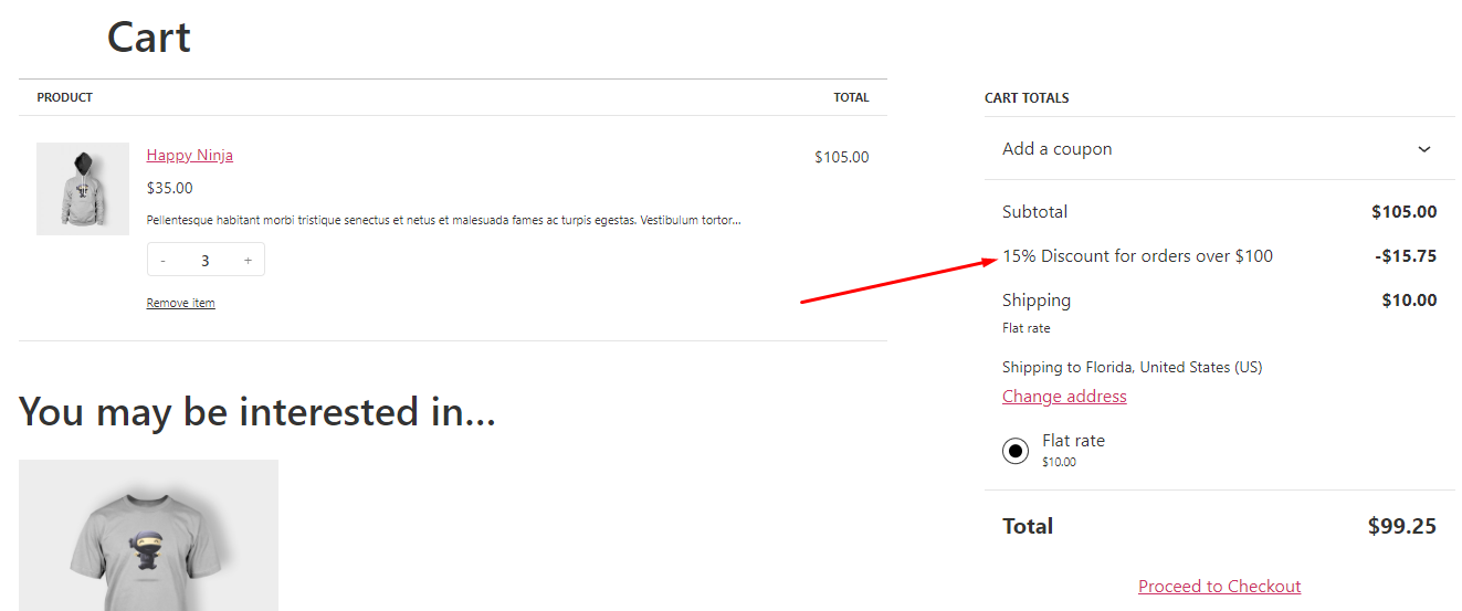 woocommerce add discount to cart programmatically 