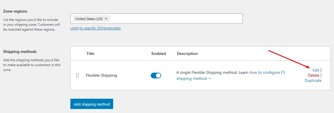 edit method for WooCommerce shipping cost based on cart total