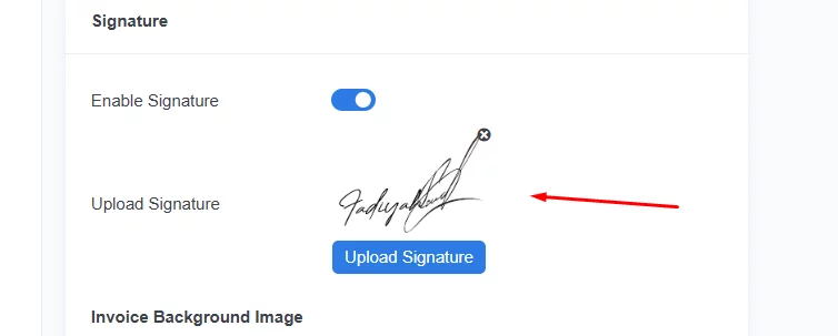 add signtaure