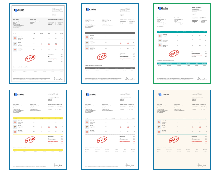 invoice templates