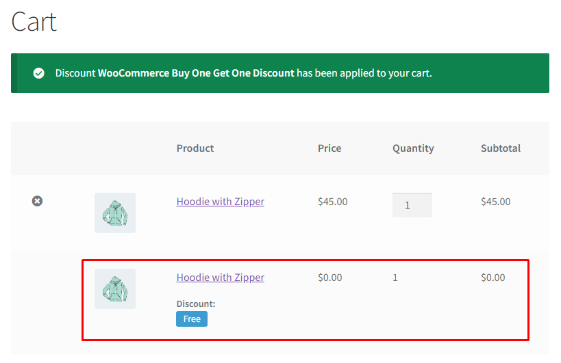 WooCommerce Add Free Product to Cart