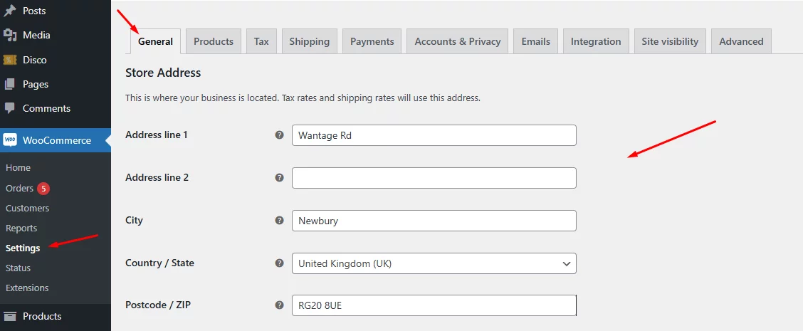 add address for woocommerce add vat number to invoice