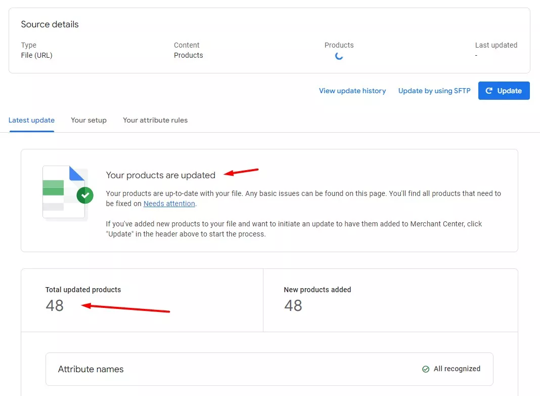 products upload for Google Shopping Ads optimization 