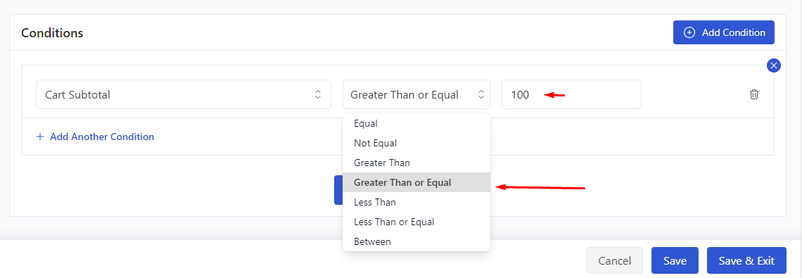 greater than or equal