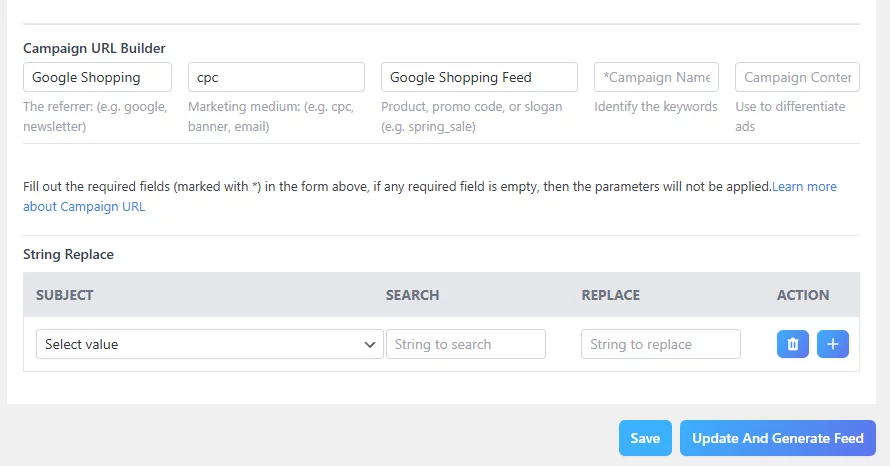 CTX Feed Google Shopping ads tracking