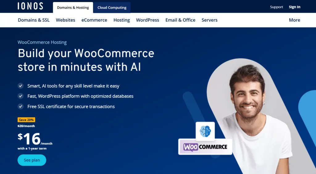 Affordable WooCommerce Hosting Service from IONOS