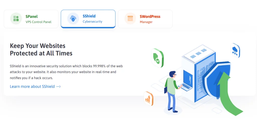 SShield Cybersecurity Protection from Scala Hosting