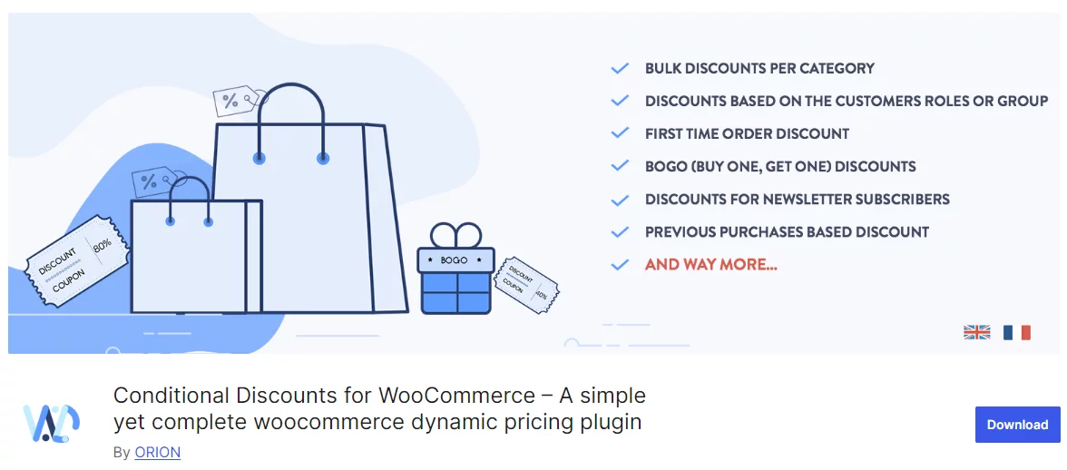 Conditional discounts for WooCommerce