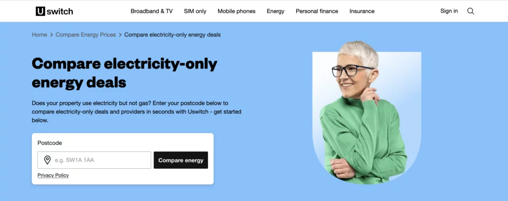 uswitch electricity and gas price comparison site uk