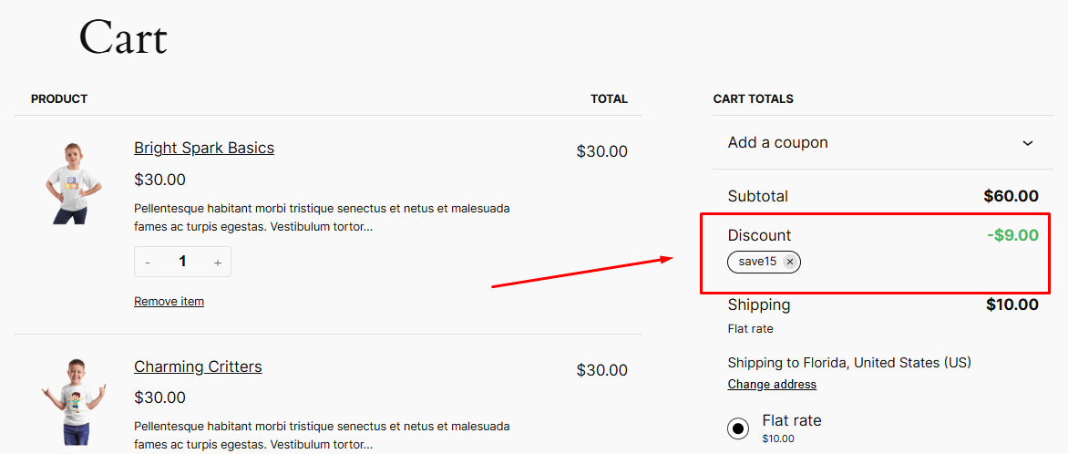 how to set a discount on WooCommerce using coupons