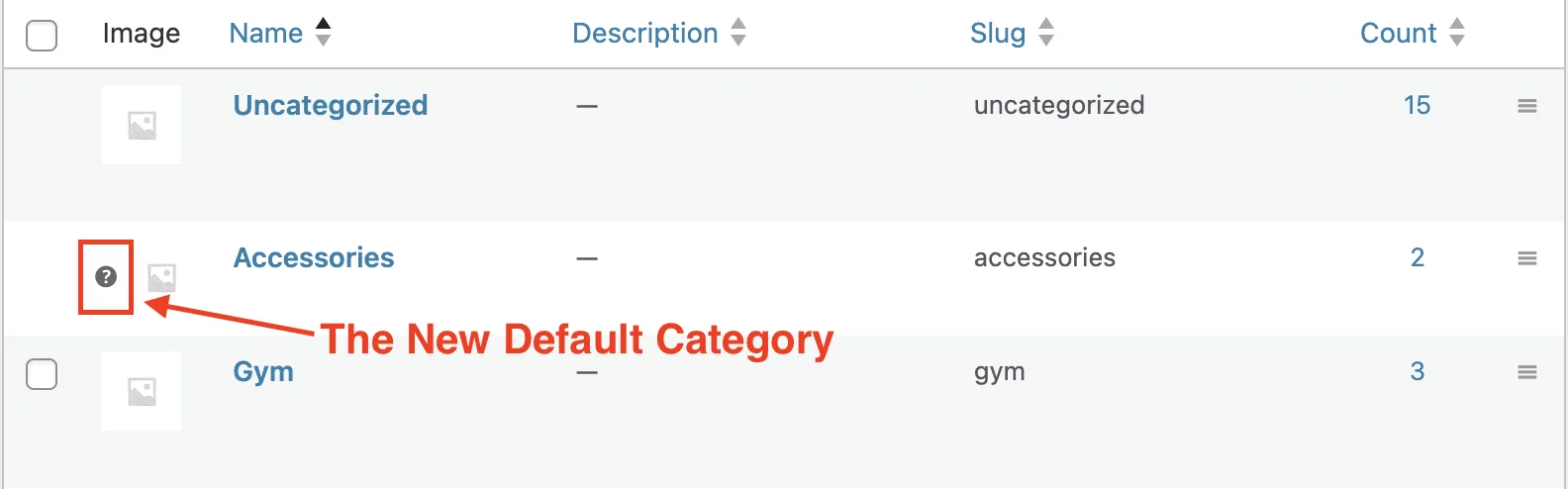 The New Default Category 