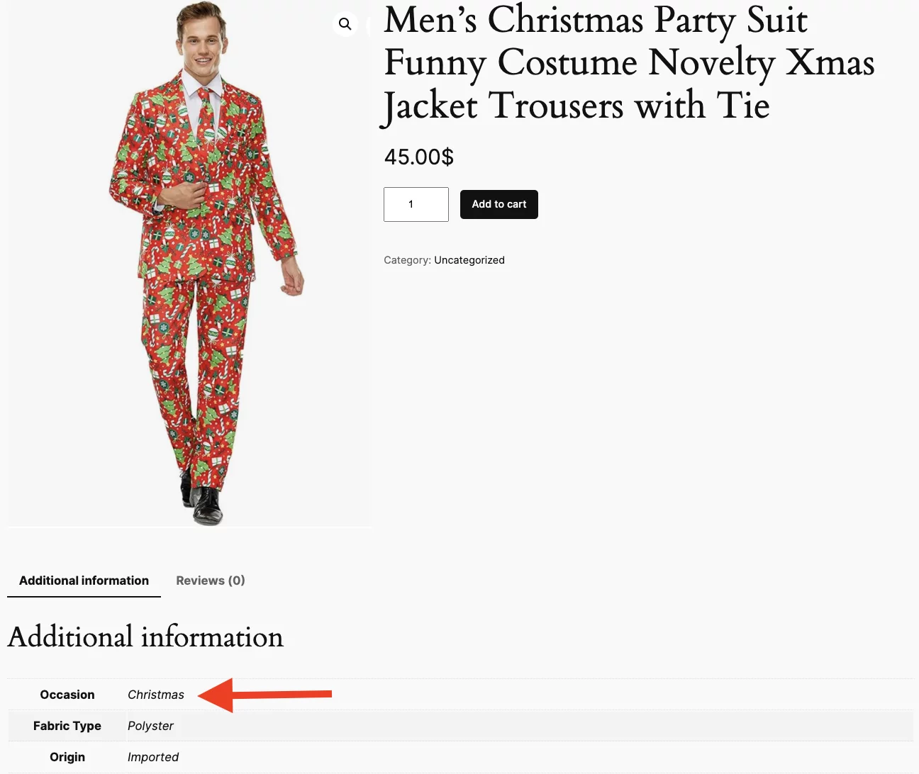 WooCommerce Attribute - Occasion