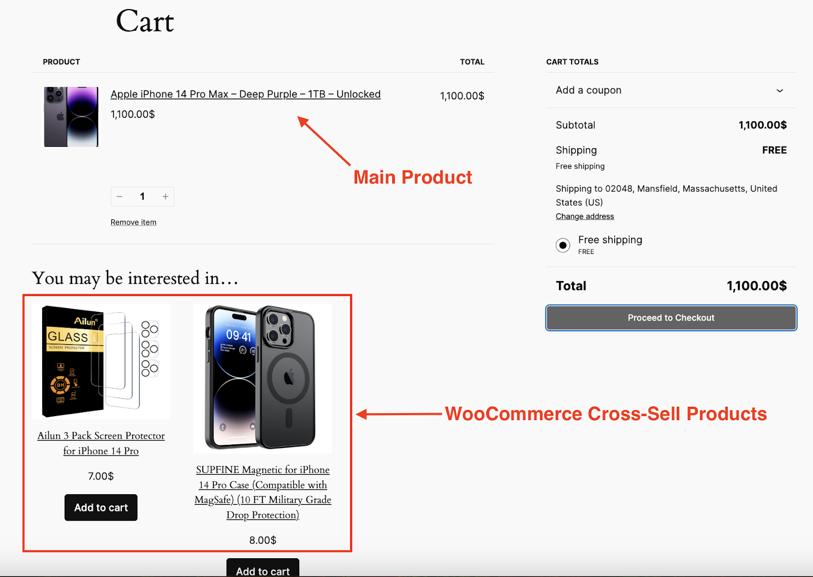 WooCommerce Cross-Sell Product