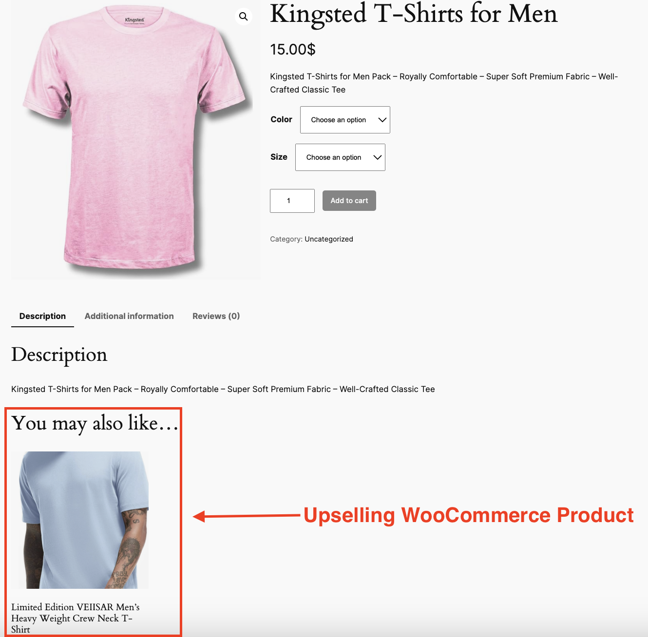 Upselling WooCommerce PRoduct