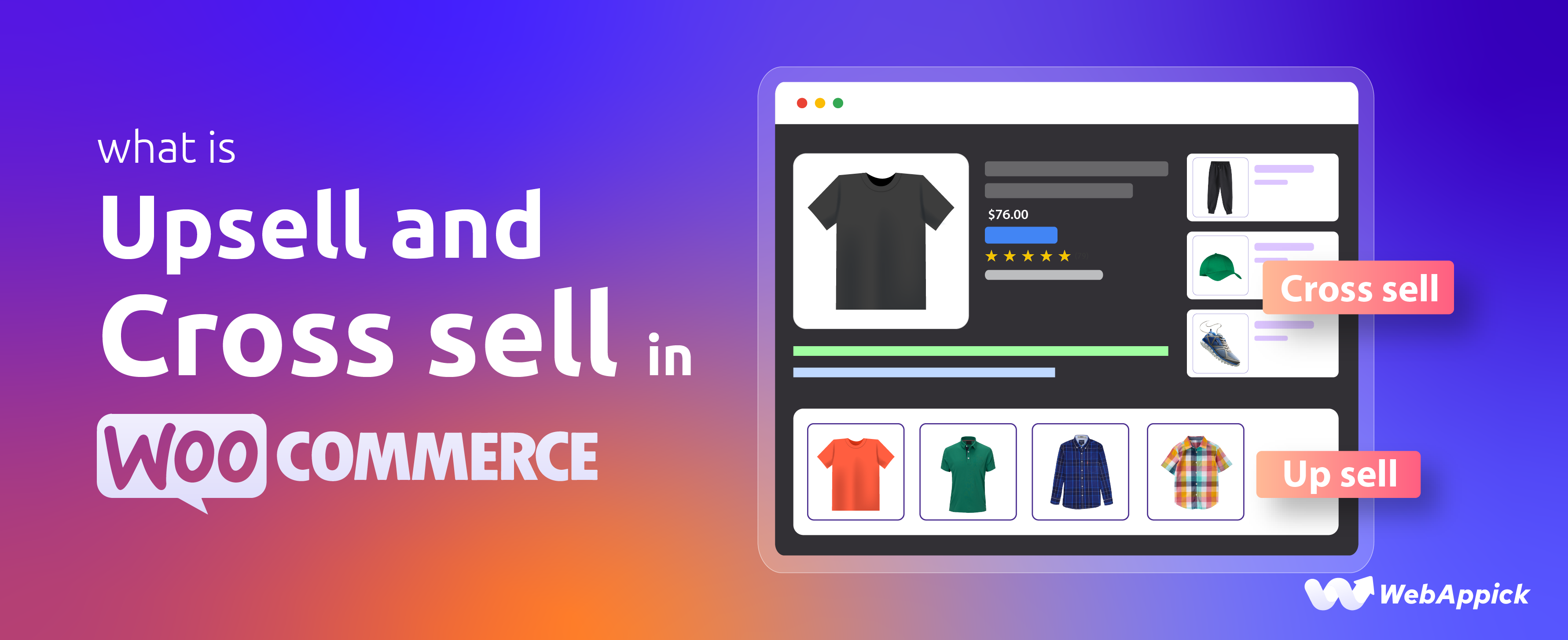 What is Upsell and Cross-Sell in woocommerce - WebAppick