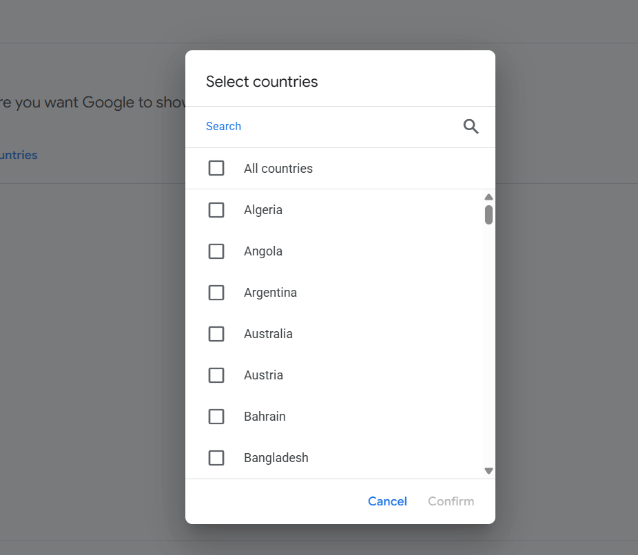 add country