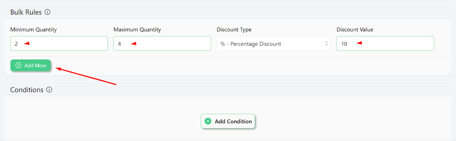 enter value