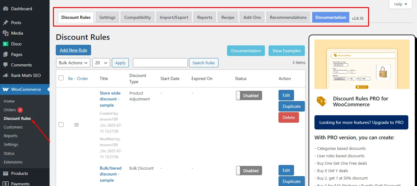 Flycart dashboard