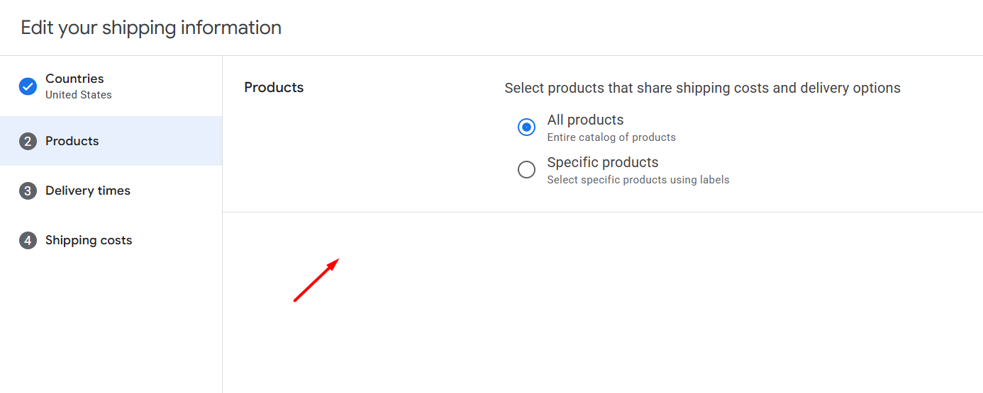 product list