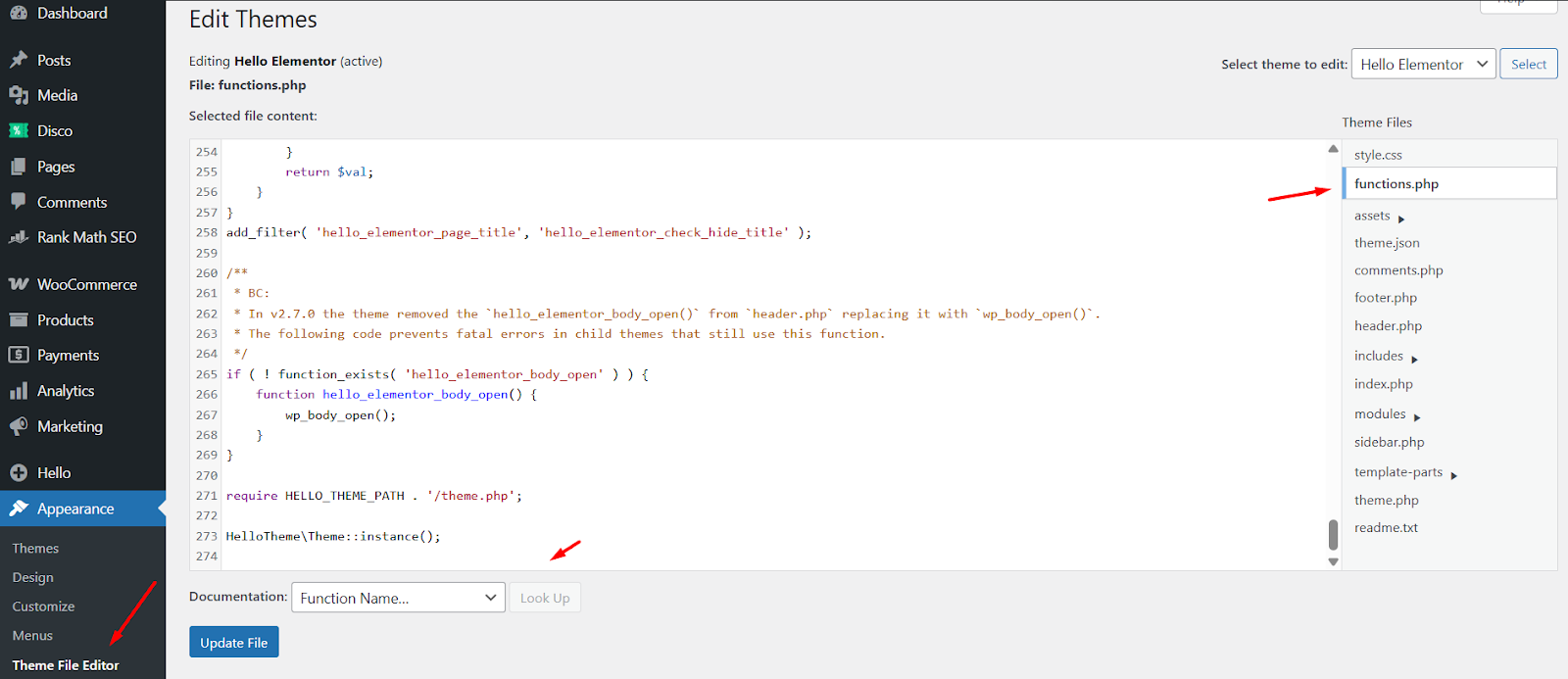 custom code